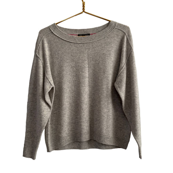 Anthropologie Sweaters - Saturday Sunday by Anthropologie Oversized Cashmere Crewneck Sweater in Gray XS